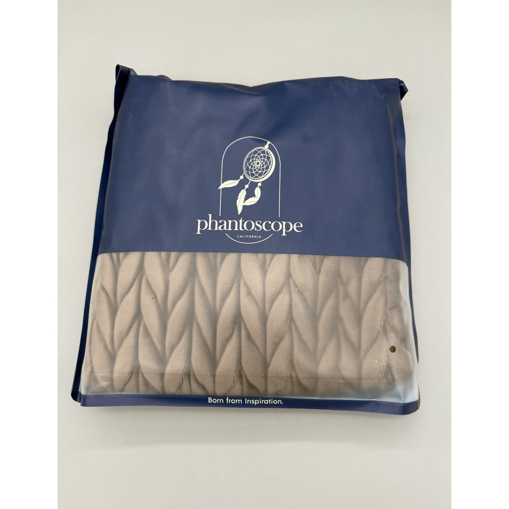 Phantoscope Farmhouse Quilted Velvet Throw Pillowcase‎ Dark Coffee 20X20 accent